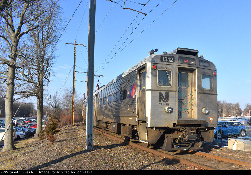 The Princeton Dinky heading away from PJC Station